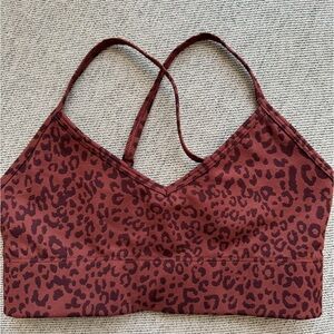 XS Gap Fit Leopard Print Sports Bra